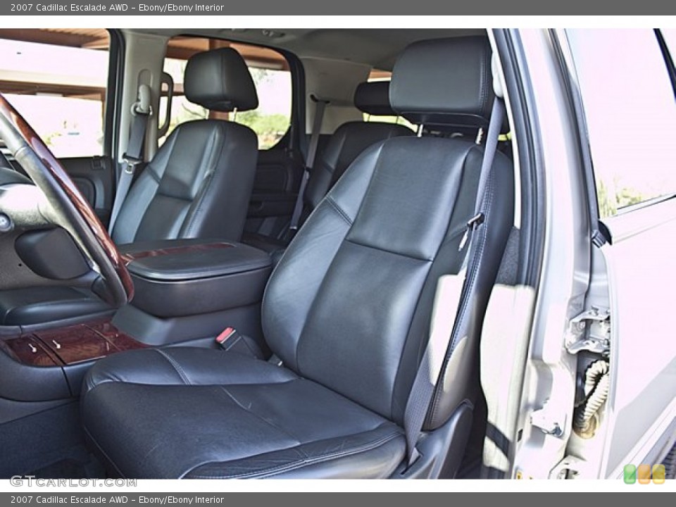 Ebony/Ebony Interior Front Seat for the 2007 Cadillac Escalade AWD #65503283