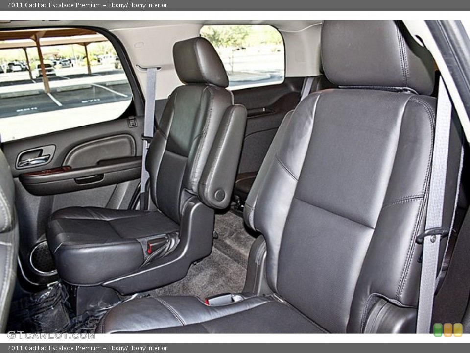 Ebony/Ebony Interior Rear Seat for the 2011 Cadillac Escalade Premium #65503457