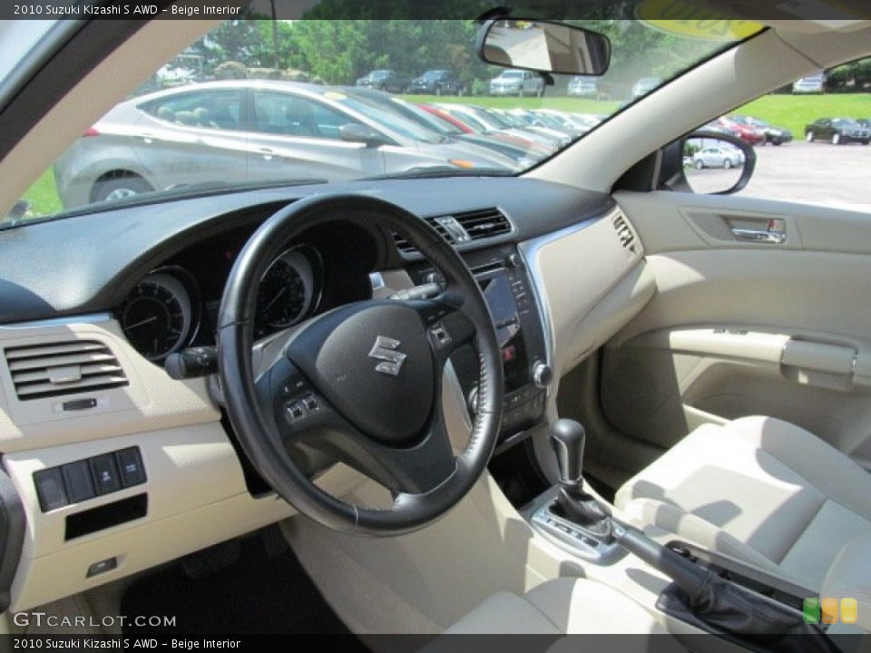 Beige Interior Dashboard for the 2010 Suzuki Kizashi S AWD #65503640