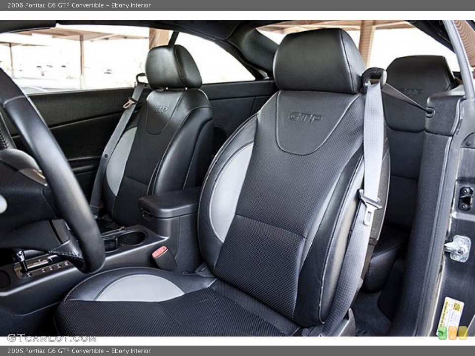 Ebony Interior Photo for the 2006 Pontiac G6 GTP Convertible #65503796