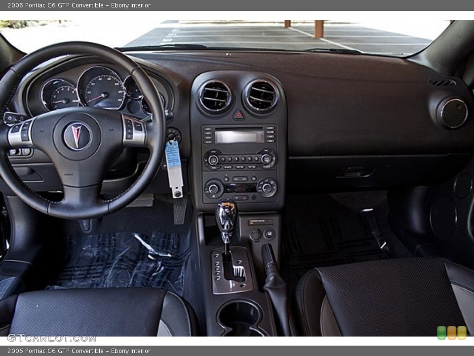 Ebony Interior Dashboard for the 2006 Pontiac G6 GTP Convertible #65503814