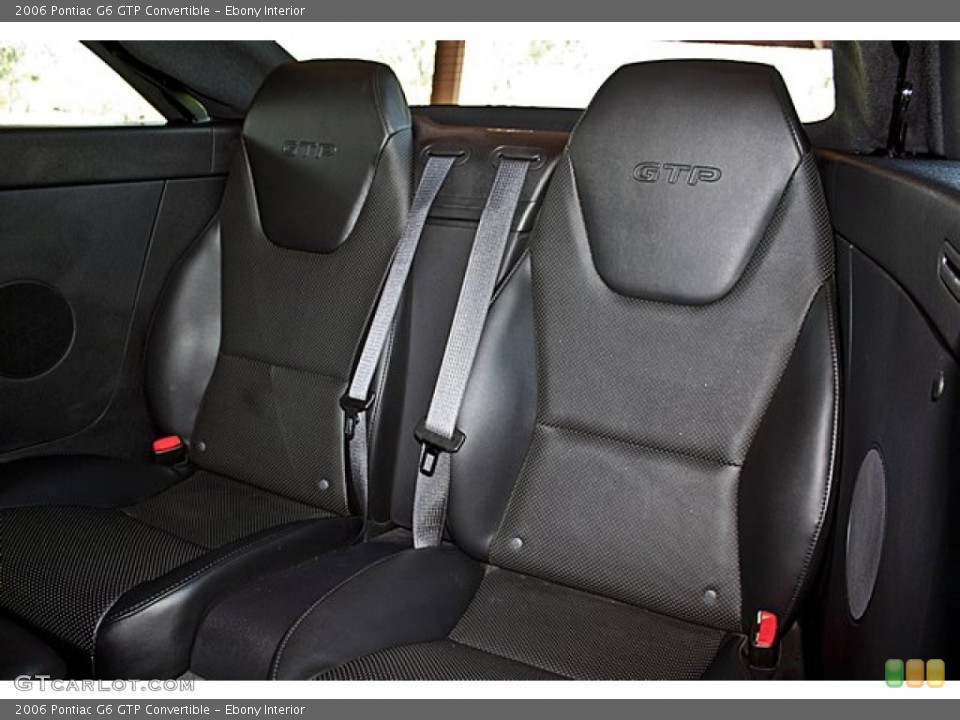 Ebony Interior Photo for the 2006 Pontiac G6 GTP Convertible #65503823