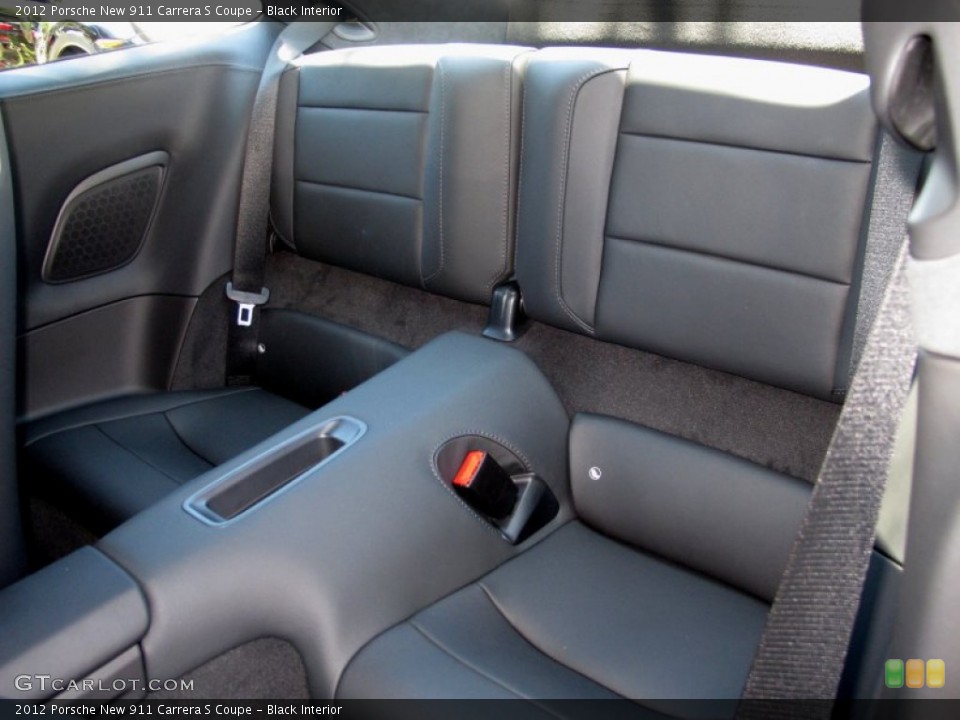 Black Interior Rear Seat for the 2012 Porsche New 911 Carrera S Coupe #65505467