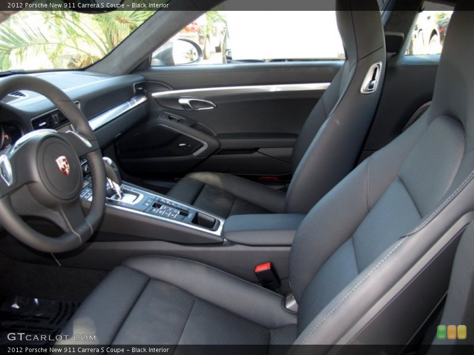 Black Interior Photo for the 2012 Porsche New 911 Carrera S Coupe #65505476