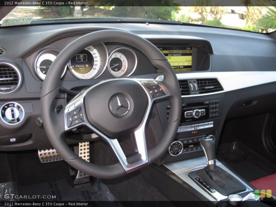 Red Interior Dashboard for the 2012 Mercedes-Benz C 350 Coupe #65505660