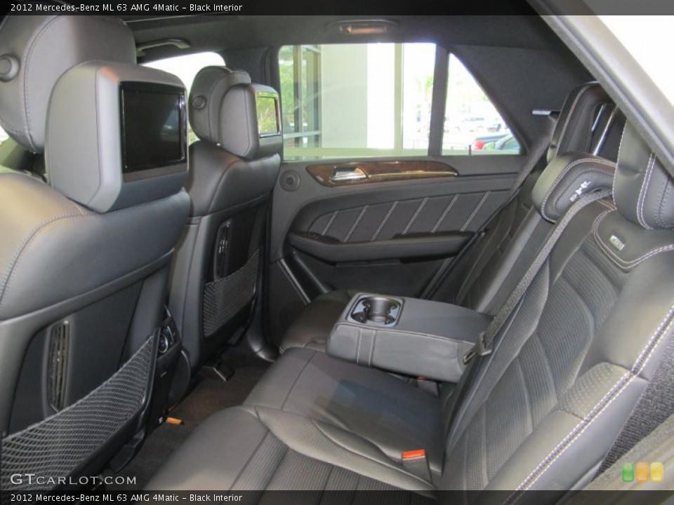 Black Interior Rear Seat for the 2012 Mercedes-Benz ML 63 AMG 4Matic #65505788