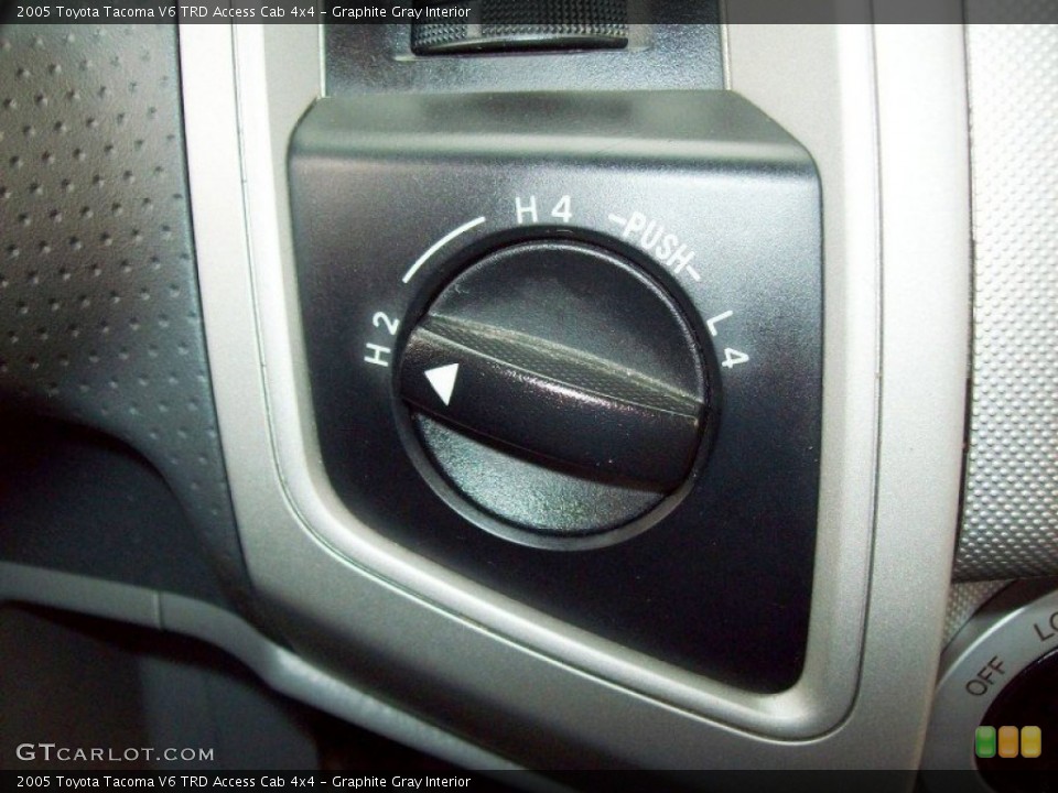 Graphite Gray Interior Controls for the 2005 Toyota Tacoma V6 TRD Access Cab 4x4 #65506160