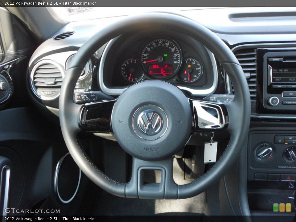 Titan Black Interior Steering Wheel for the 2012 Volkswagen Beetle 2.5L #65509175