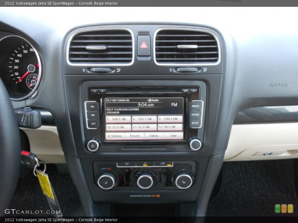 Cornsilk Beige Interior Controls for the 2012 Volkswagen Jetta SE SportWagen #65509643