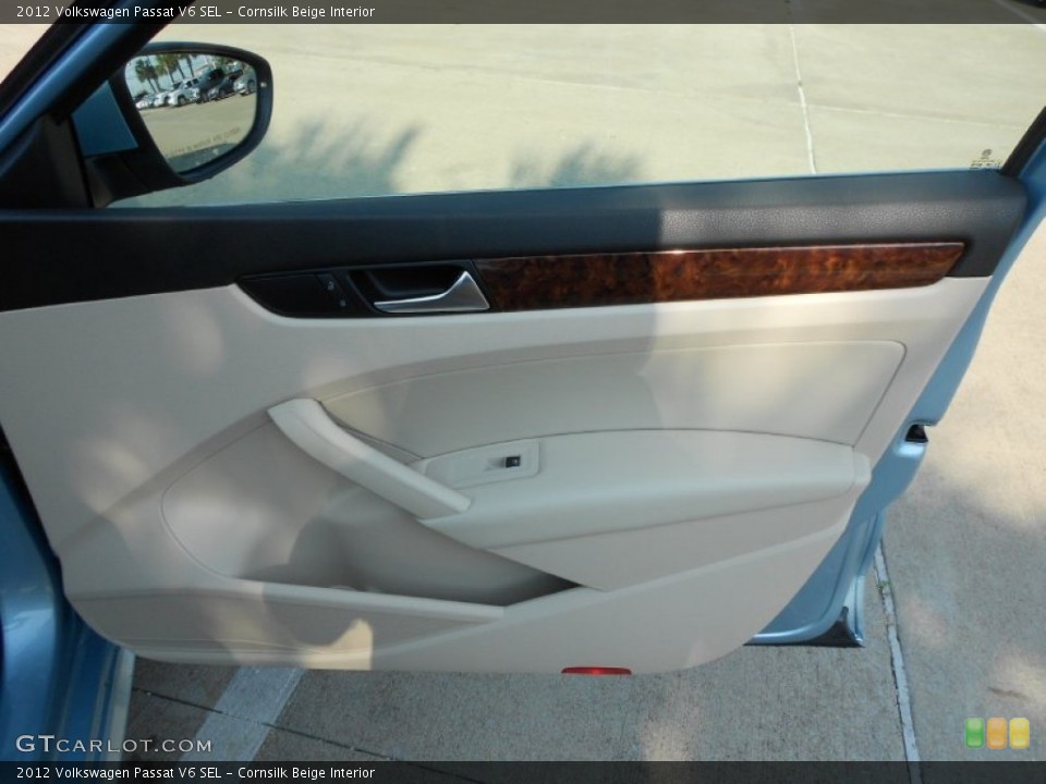 Cornsilk Beige Interior Door Panel for the 2012 Volkswagen Passat V6 SEL #65510105