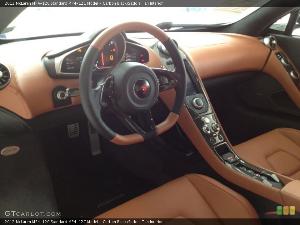 Carbon Black/Saddle Tan Interior Dashboard for the 2012 McLaren MP4-12C  #65511923