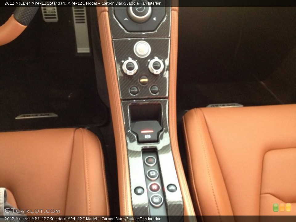 Carbon Black/Saddle Tan Interior Controls for the 2012 McLaren MP4-12C  #65511950