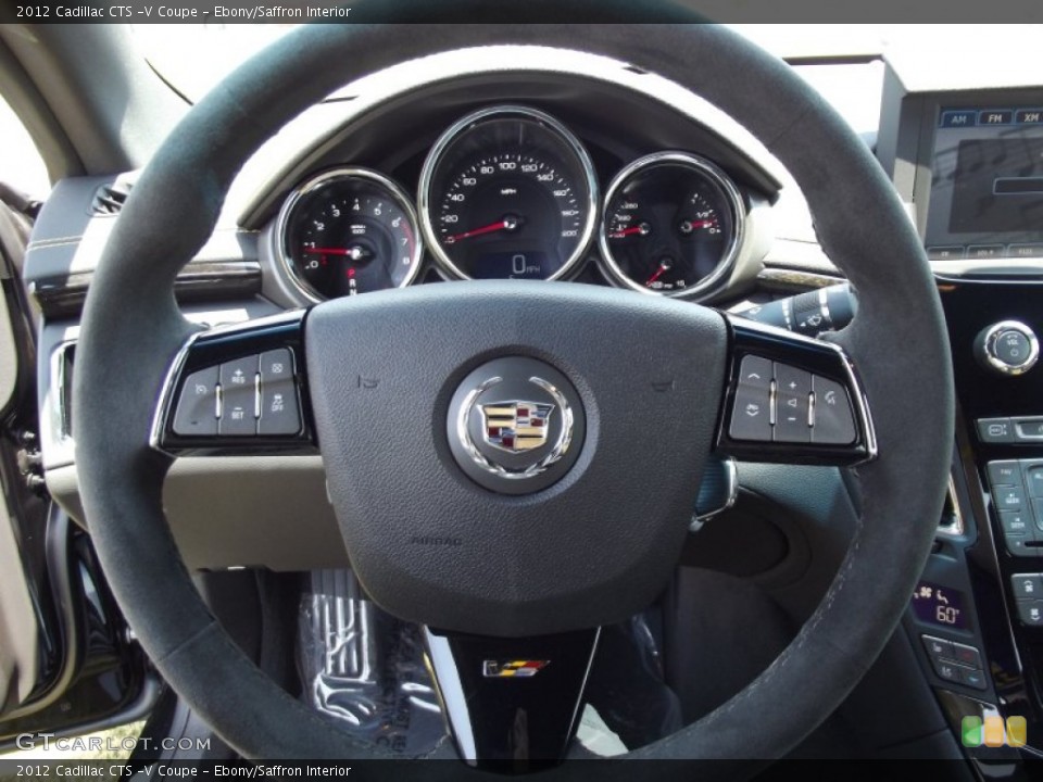 Ebony/Saffron Interior Steering Wheel for the 2012 Cadillac CTS -V Coupe #65512973