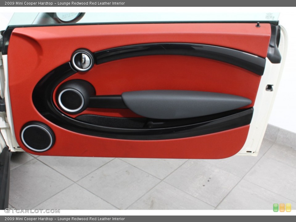 Lounge Redwood Red Leather Interior Door Panel for the 2009 Mini Cooper Hardtop #65513413