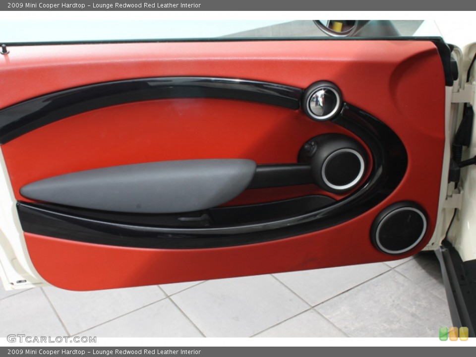 Lounge Redwood Red Leather Interior Door Panel for the 2009 Mini Cooper Hardtop #65513420