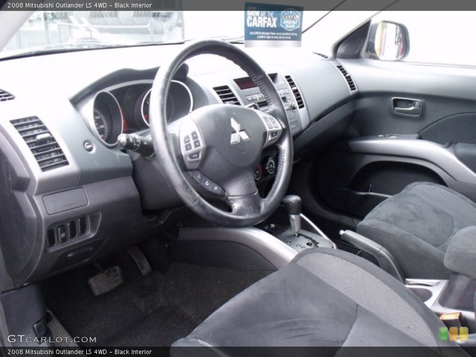 Black Interior Prime Interior for the 2008 Mitsubishi Outlander LS 4WD #65514644