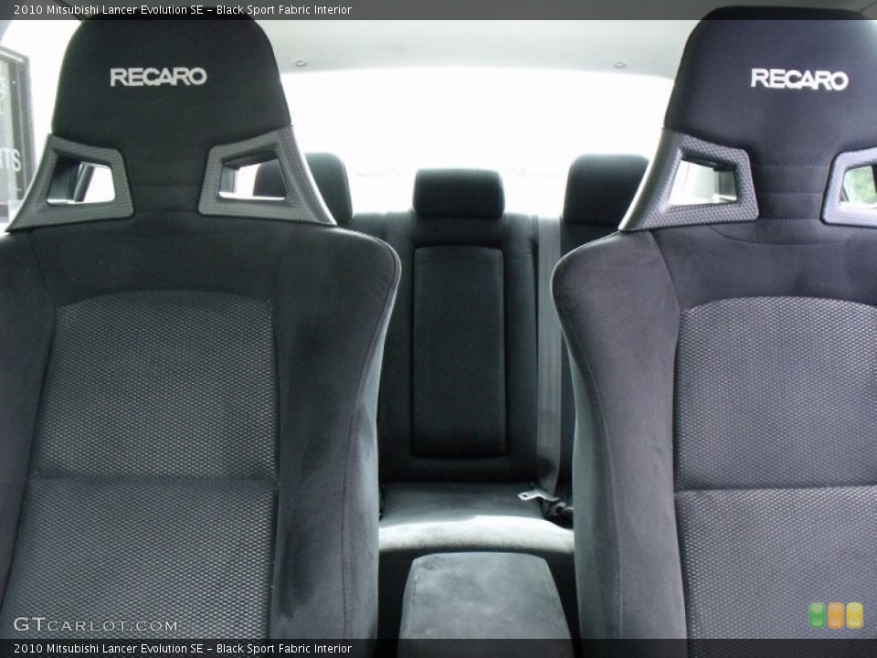 Black Sport Fabric Interior Photo for the 2010 Mitsubishi Lancer Evolution SE #65514933