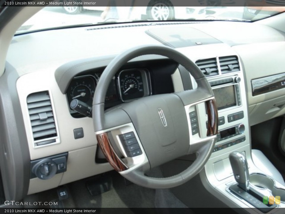 Medium Light Stone Interior Steering Wheel for the 2010 Lincoln MKX AWD #65515694