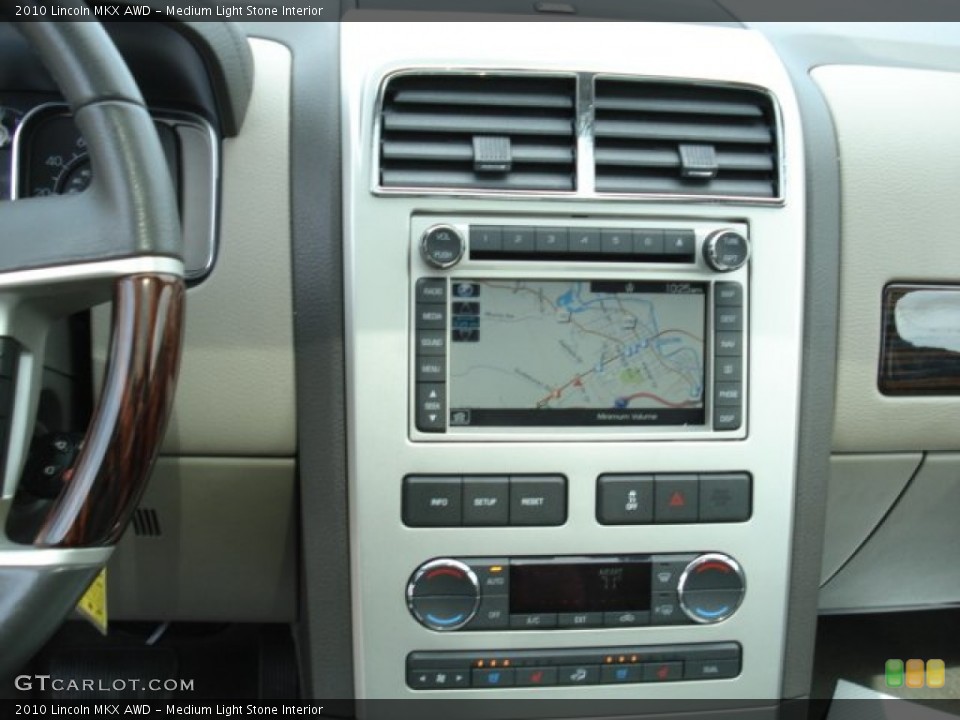 Medium Light Stone Interior Navigation for the 2010 Lincoln MKX AWD #65515745