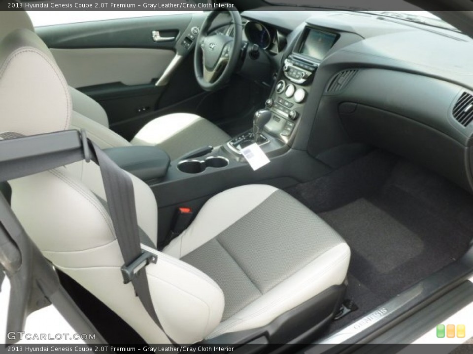 Gray Leather/Gray Cloth Interior Photo for the 2013 Hyundai Genesis Coupe 2.0T Premium #65520222