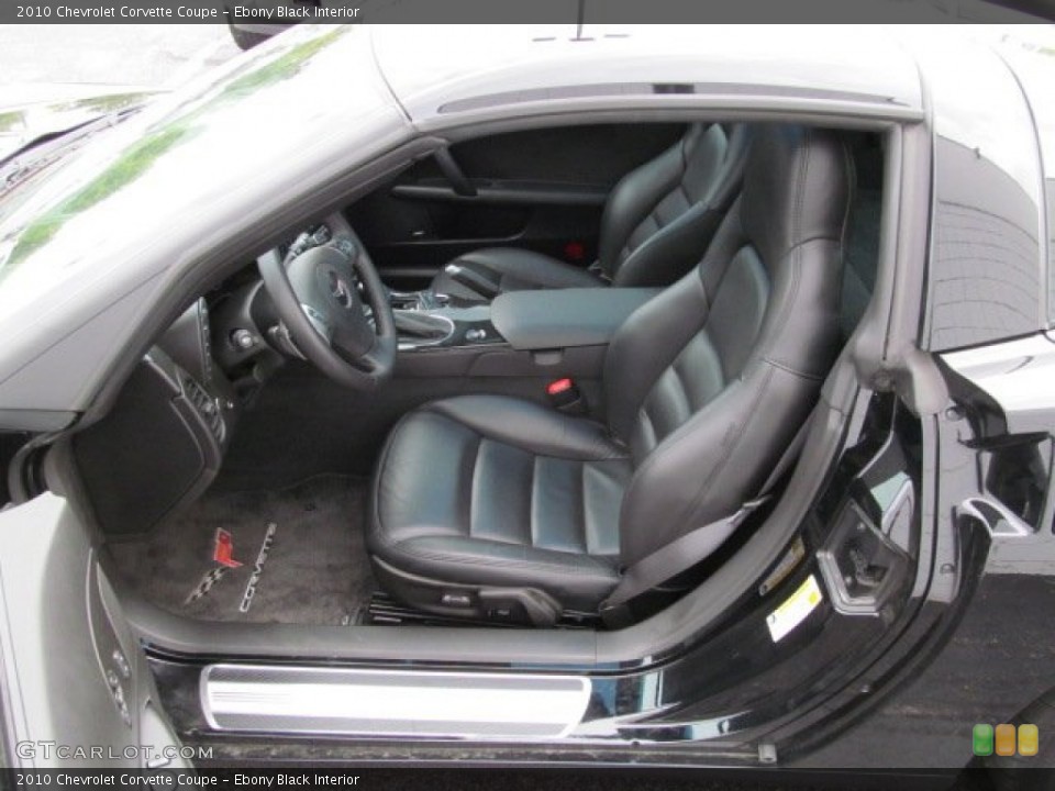 Ebony Black Interior Photo for the 2010 Chevrolet Corvette Coupe #65521235