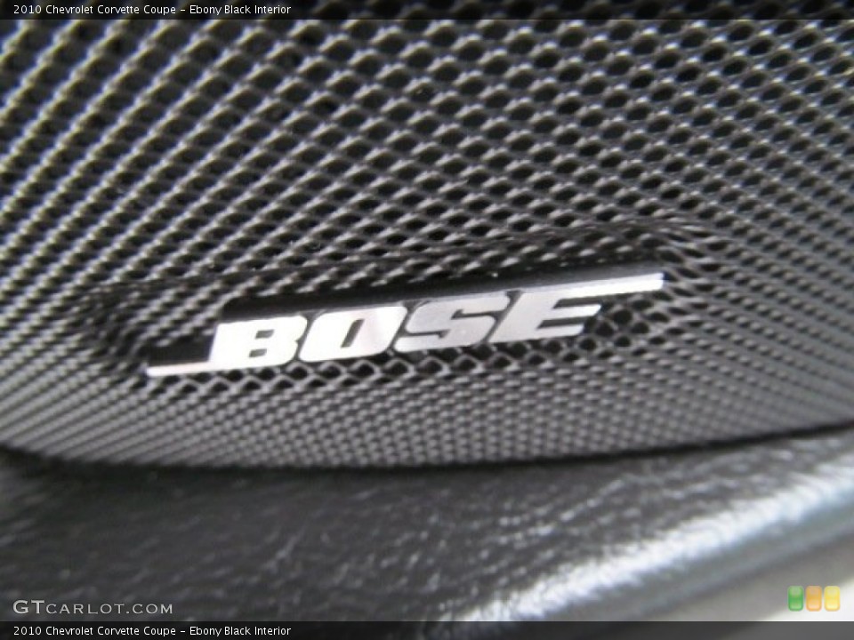 Ebony Black Interior Audio System for the 2010 Chevrolet Corvette Coupe #65521267