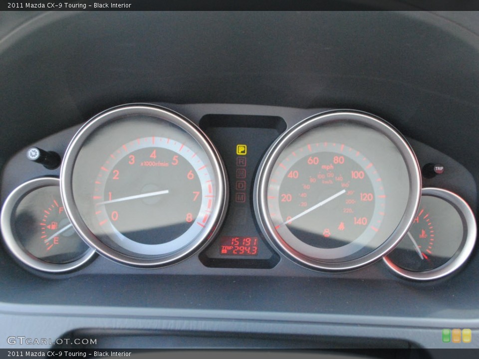 Black Interior Gauges for the 2011 Mazda CX-9 Touring #65523224