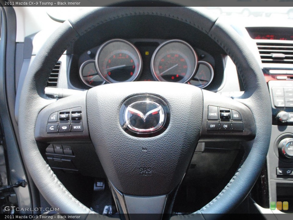 Black Interior Steering Wheel for the 2011 Mazda CX-9 Touring #65523233