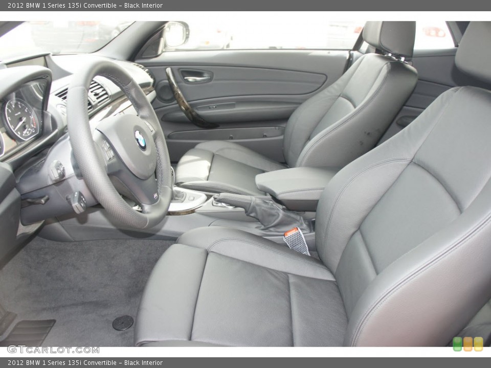 Black Interior Photo for the 2012 BMW 1 Series 135i Convertible #65525930