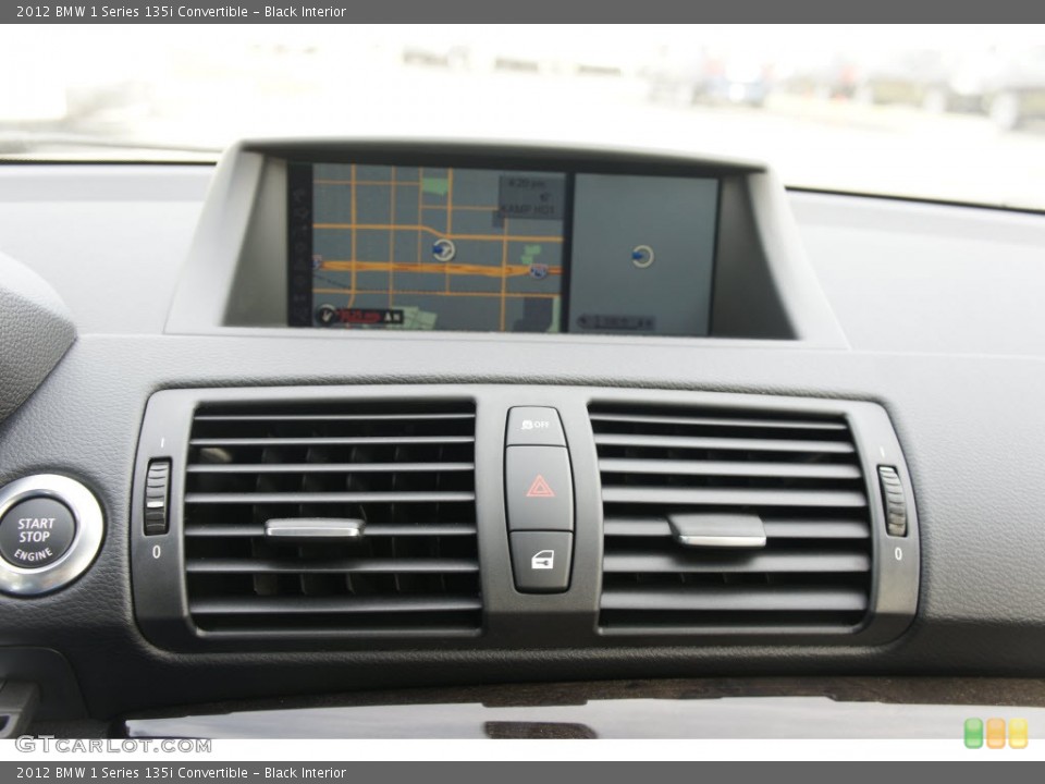 Black Interior Navigation for the 2012 BMW 1 Series 135i Convertible #65525957