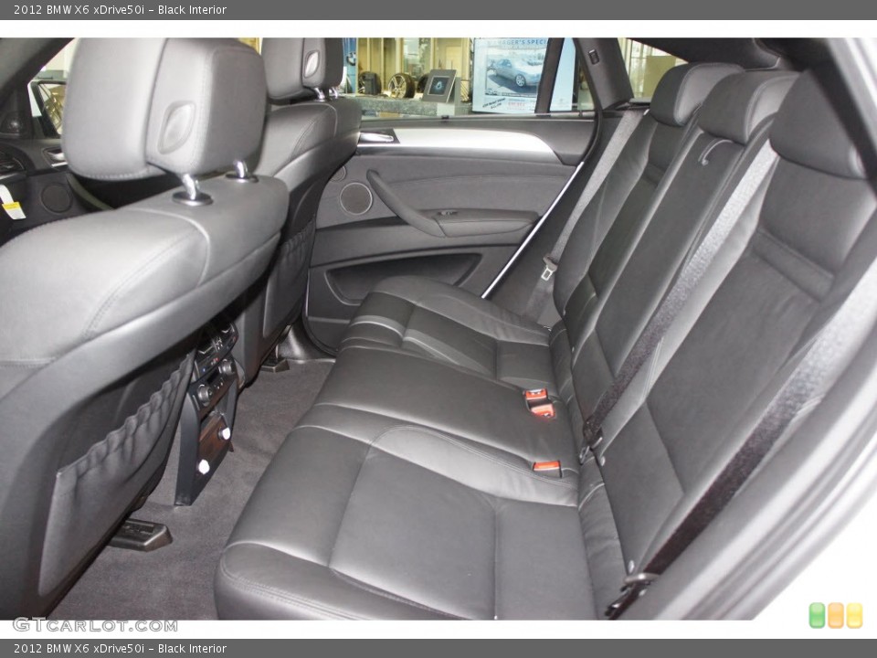 Black Interior Rear Seat for the 2012 BMW X6 xDrive50i #65526405
