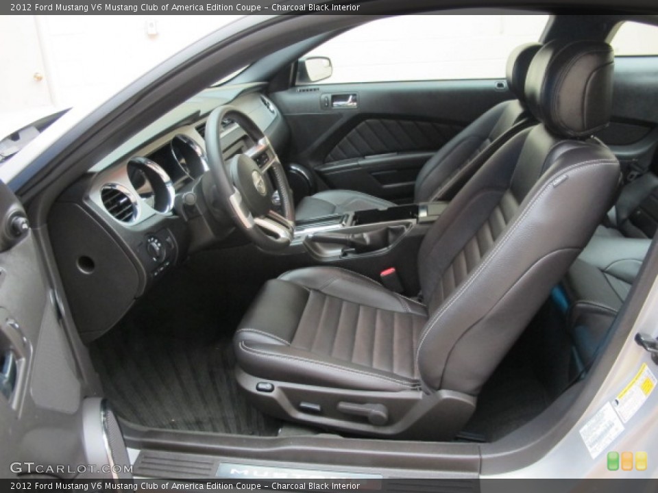 Charcoal Black Interior Photo for the 2012 Ford Mustang V6 Mustang Club of America Edition Coupe #65529014