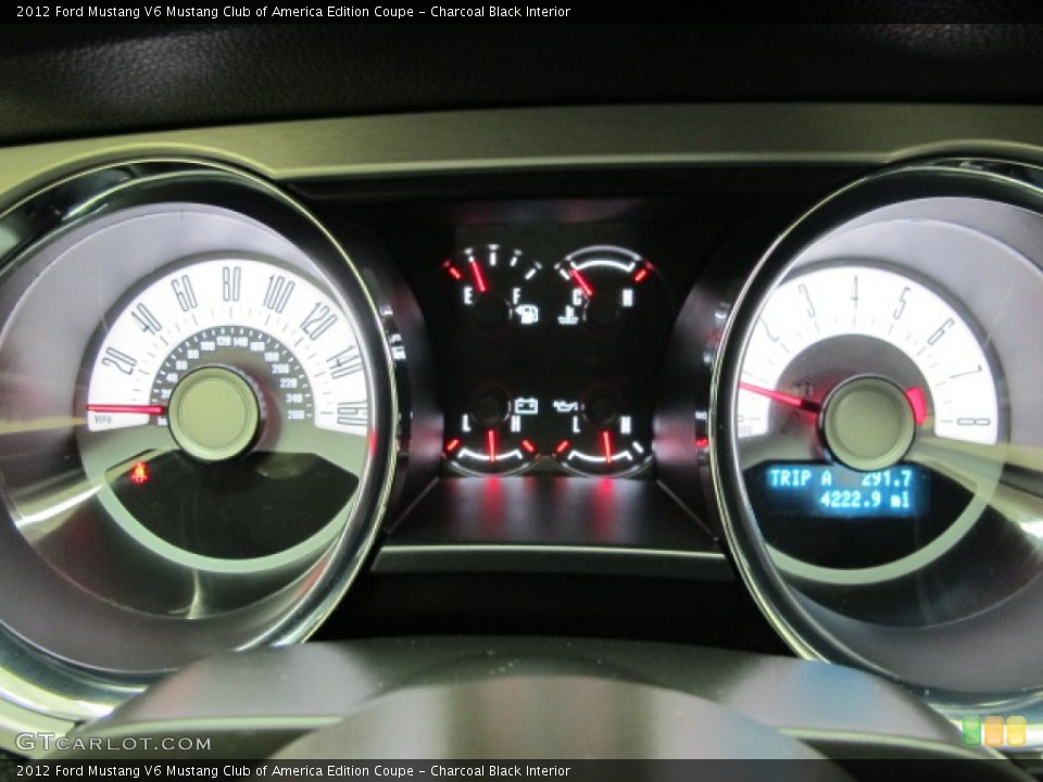 Charcoal Black Interior Gauges for the 2012 Ford Mustang V6 Mustang Club of America Edition Coupe #65529173