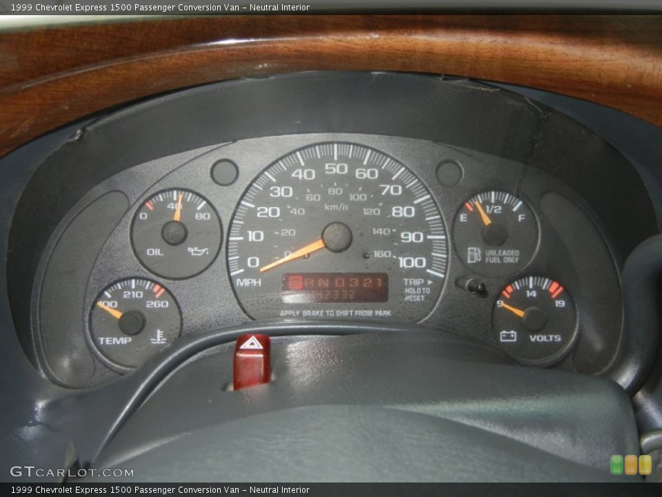 Neutral Interior Gauges for the 1999 Chevrolet Express 1500 Passenger Conversion Van #65529239