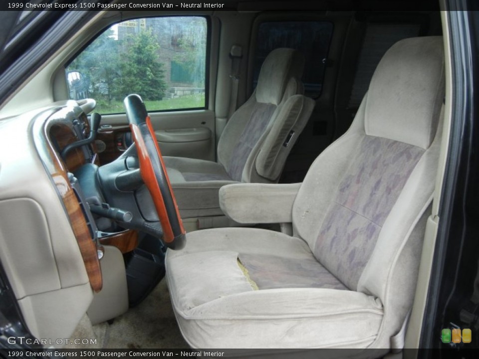 Neutral Interior Front Seat for the 1999 Chevrolet Express 1500 Passenger Conversion Van #65529284