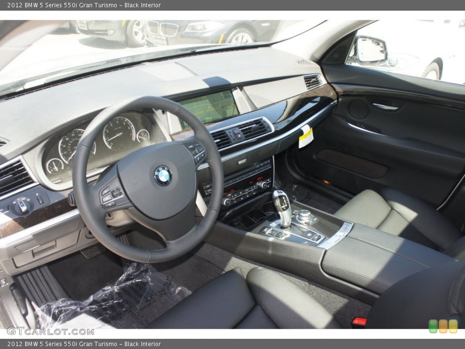 Black Interior Prime Interior for the 2012 BMW 5 Series 550i Gran Turismo #65532461