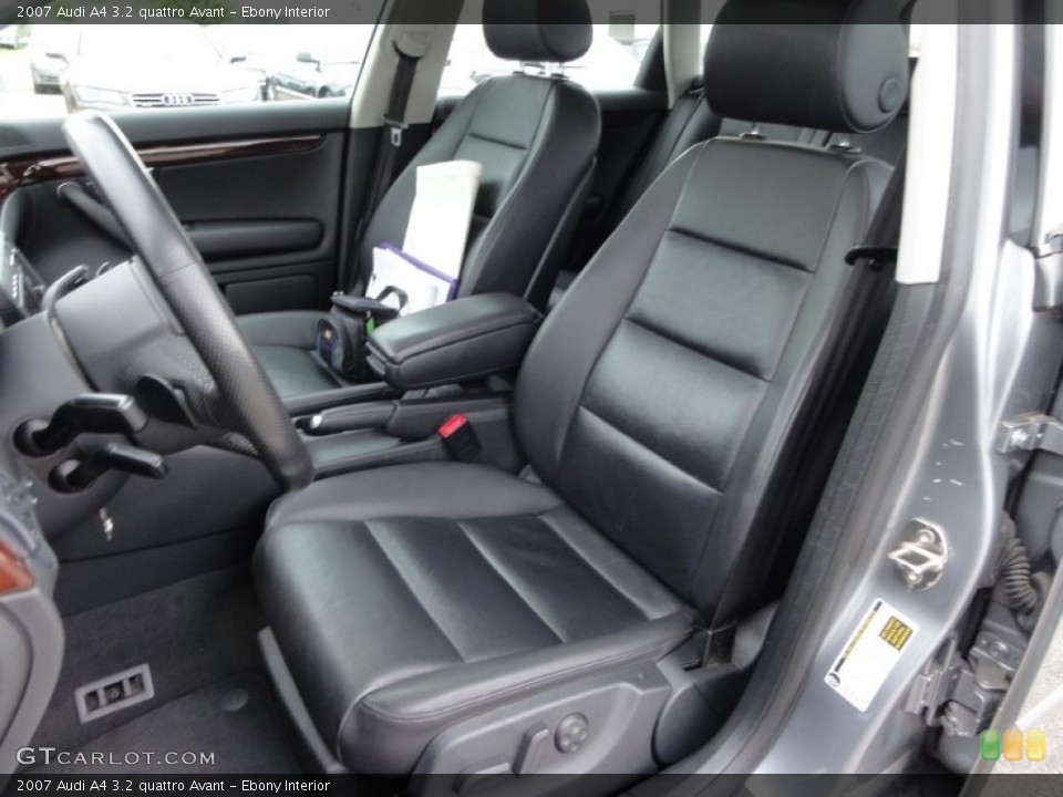 Ebony Interior Photo for the 2007 Audi A4 3.2 quattro Avant #65535015