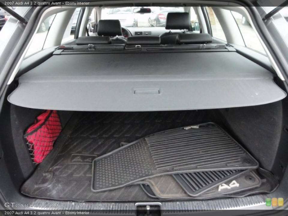 Ebony Interior Trunk for the 2007 Audi A4 3.2 quattro Avant #65535150