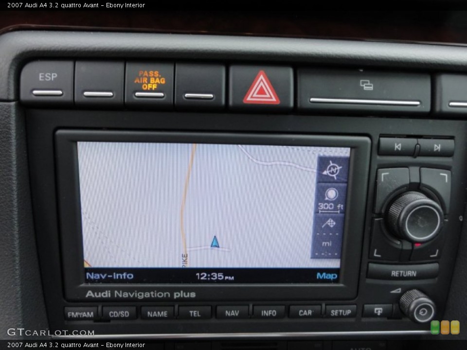 Ebony Interior Navigation for the 2007 Audi A4 3.2 quattro Avant #65535231