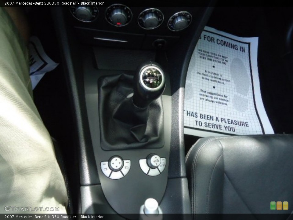 Black Interior Transmission for the 2007 Mercedes-Benz SLK 350 Roadster #65536248