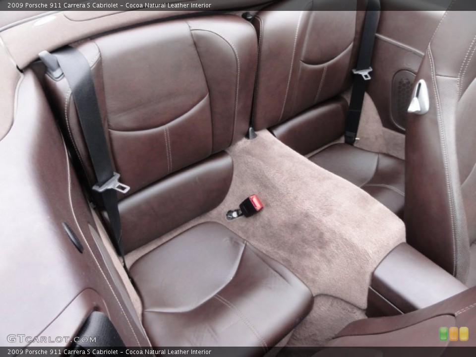Cocoa Natural Leather Interior Photo for the 2009 Porsche 911 Carrera S Cabriolet #65536374