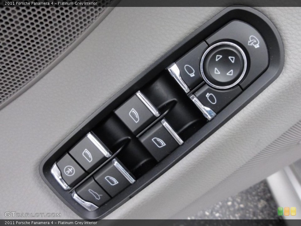 Platinum Grey Interior Controls for the 2011 Porsche Panamera 4 #65536986