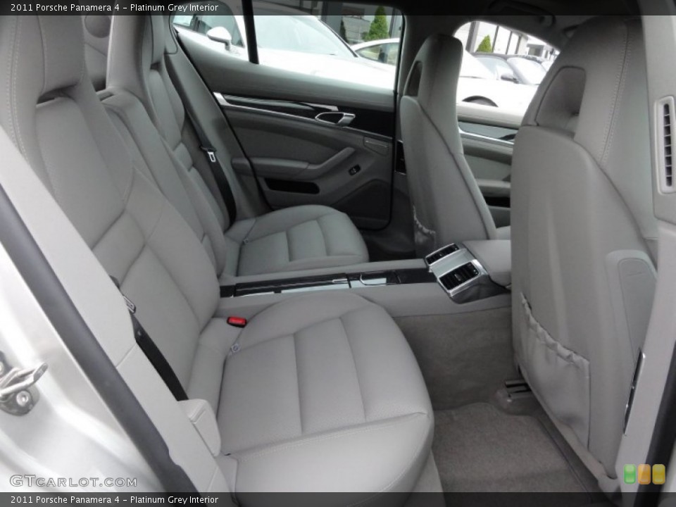 Platinum Grey Interior Rear Seat for the 2011 Porsche Panamera 4 #65537049