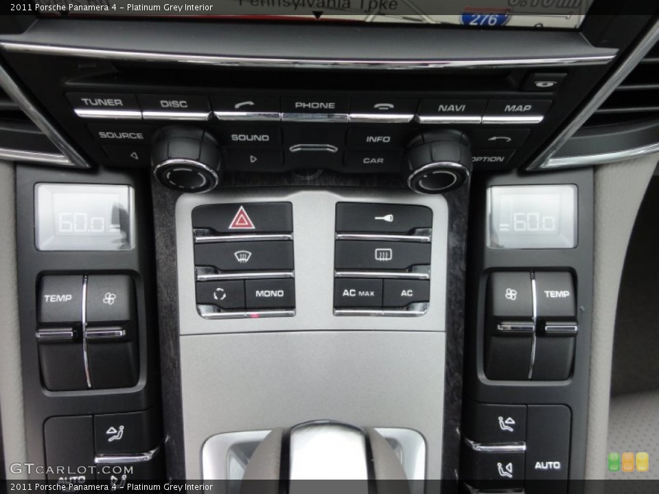 Platinum Grey Interior Controls for the 2011 Porsche Panamera 4 #65537166