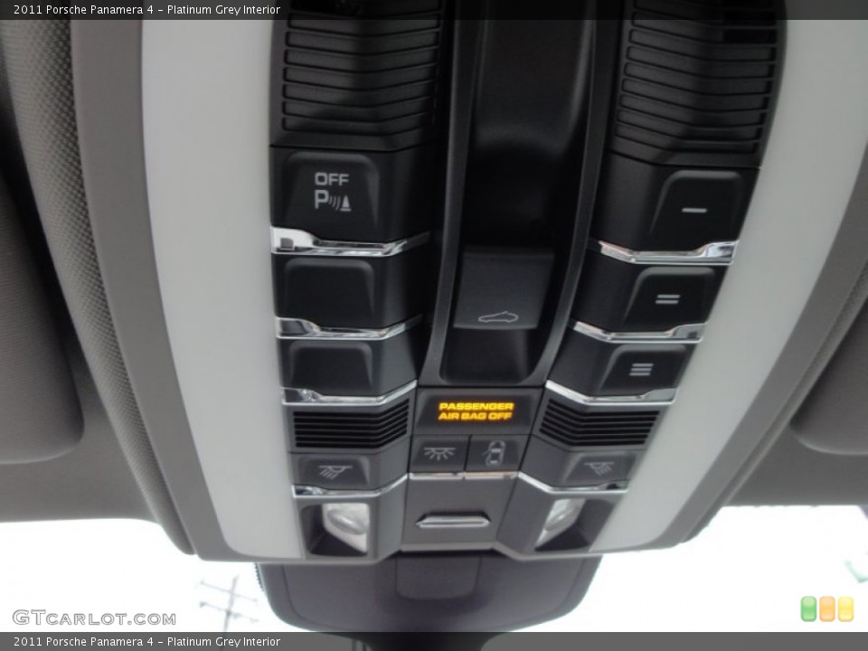 Platinum Grey Interior Controls for the 2011 Porsche Panamera 4 #65537180