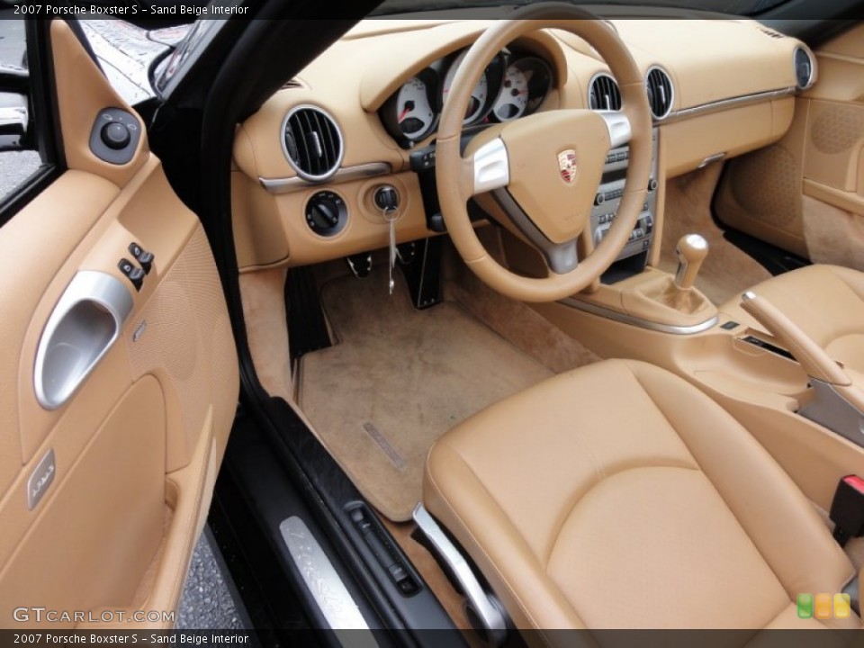 Sand Beige Interior Photo for the 2007 Porsche Boxster S #65538138