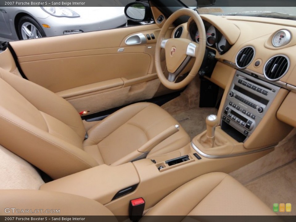 Sand Beige Interior Photo for the 2007 Porsche Boxster S #65538189