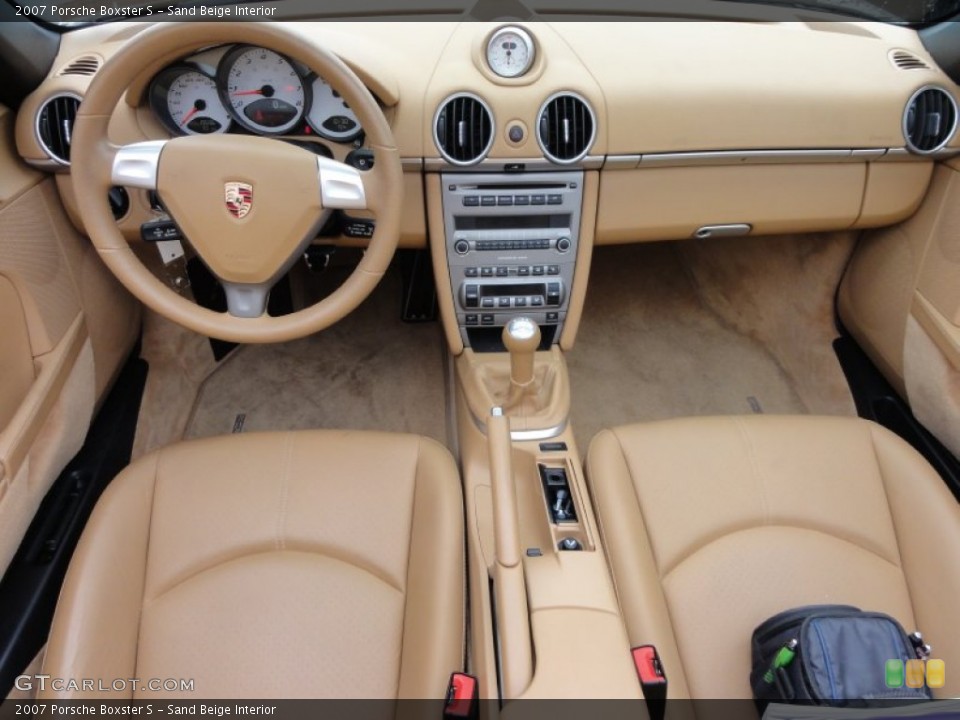 Sand Beige Interior Dashboard for the 2007 Porsche Boxster S #65538324