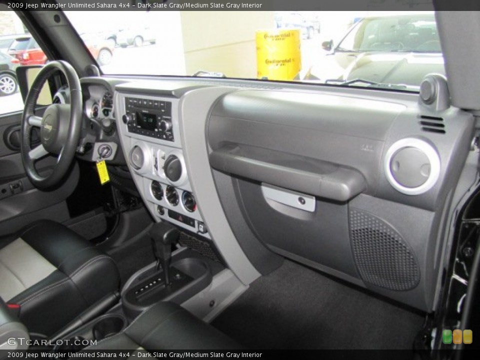 Dark Slate Gray/Medium Slate Gray Interior Dashboard for the 2009 Jeep Wrangler Unlimited Sahara 4x4 #65538387