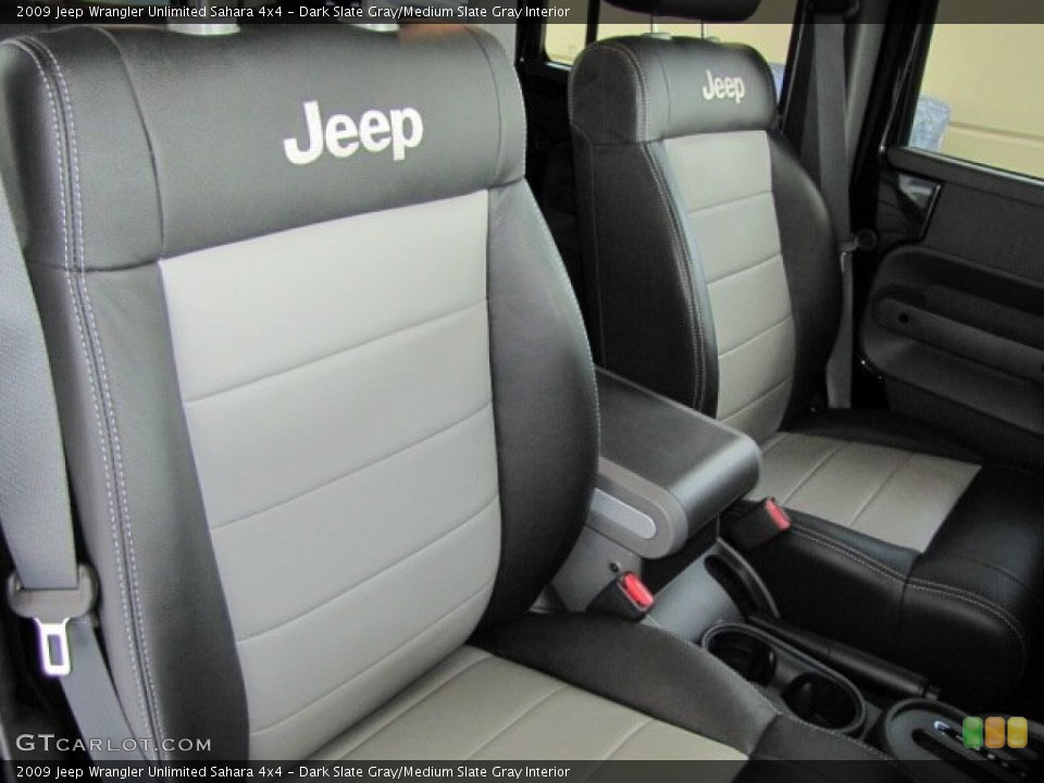Dark Slate Gray/Medium Slate Gray Interior Photo for the 2009 Jeep Wrangler Unlimited Sahara 4x4 #65538396